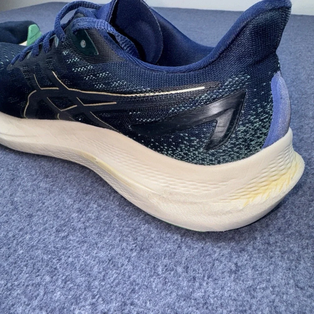 Asics GT 2000 12 Blue Expanse Champagne Running Shoes 1012B506-401 Womens 9.5